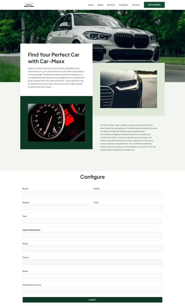 screencapture car maxx eu configure